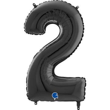 Grabo Folija balon broj 2 crni, 66 cm