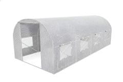 awtools tunelski vrtni staklenik bijeli 3x4,5x2 m