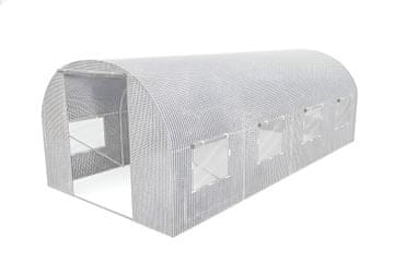 awtools tunelski vrtni staklenik bijeli 3x4,5x2 m