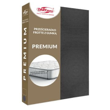 Darymex Plahta s elastičnim uloškom 200x220 FROTIR VISOKE TEŽINE 200 FROTIR antracit