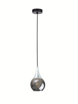 GH Viseća lampa 1xE27 LACRIMA DIMLJENA/SREBRNA