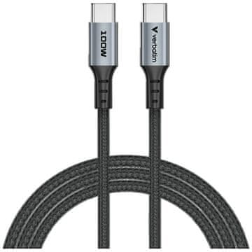 Verbatim Verbatim Usb-C Na Usb-C 100W Pd3.0 Kabel S Napajanjem Za Mobitele 120 Cm