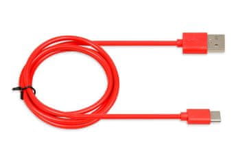 iBOX IKUMTCR USB kabel tipa C, 1 m, 3A crveni