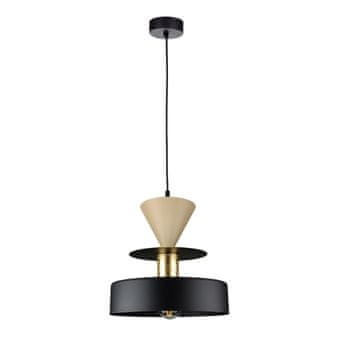 GH 1xE27 Valia crna/latte viseća lampa