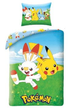 Halantex Pamučna posteljina 140x200 Pokemon Pikachu