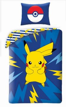 Halantex Pamučna posteljina 140x200 Pokemon Pikachu