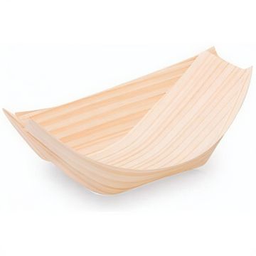IMEX Drvena zdjela "brod" 11 x 7 cm 100 kom.