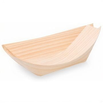 IMEX Drvena zdjela "brod" 13 x 8 cm 100 kom.