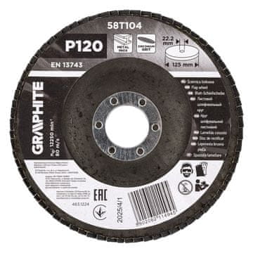 Cirkonijski lamelni disk 125 x 22,2 mm, P120