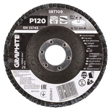 Cirkonijski lamelni disk 115 x 22,2 mm, P120