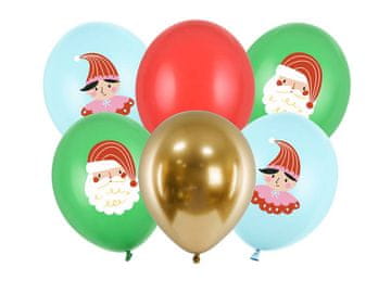 PartyDeco Candy Land mix lateks baloni 30 cm, 6 komada