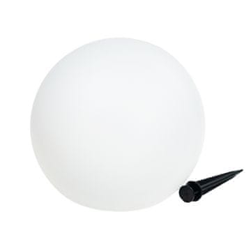 TG45639 solarna vrtna lampa s kuglom LED bijela + RGB 20 cm