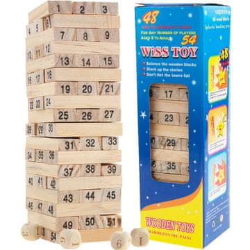 AP64 drveni GAME klimavi društveni toranj GAME drvene kocke