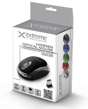 XM105K ekstremni bežični miš 2.4GHZ 3D optički USB harrier crni