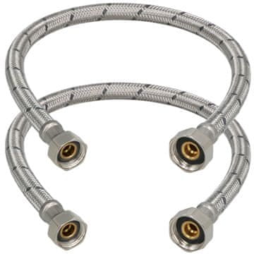 Priključak elastični 3/8” 1/2” za baterije i armature, 50 cm, set od 2 kom.
