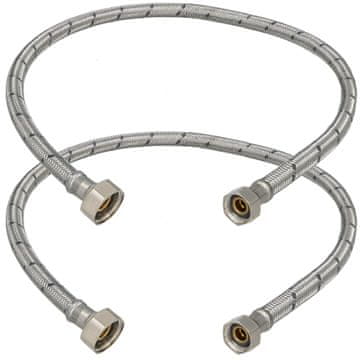 Fleksibilni priključak 3/8” 1/2” za baterije armature 70 cm, set od 2 kom.