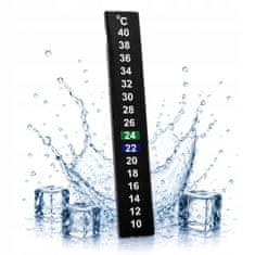 Samoljepljivi termometar s tekućim kristalima 10-40°C, naljepljivi