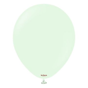 Macaron blijedozeleni lateks baloni, zeleni, 13 cm, 100 kom.