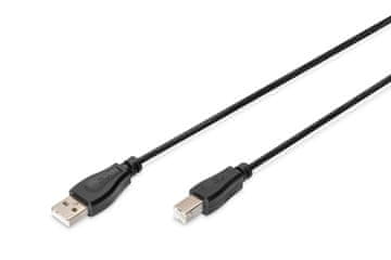 Digitus Kabel za pisač DIGITUS USB 2.0 A/M - B/M, 1,8m crni