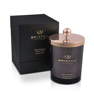 BRIXTON Mirisna svijeća u staklu brixton 450g amber i black fig homms