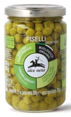 Alce Nero ZELENI GRAŠAK U SALAMURU ORGANSKI 300 g (200 g) (STAKLENKA) - CRNI