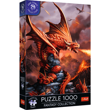 Trefl 10900 Puzzle 1000 Premium Plus - Fantasy kolekcija: Vatreni zmaj