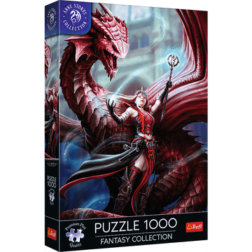 Trefl 10902 Puzzle 1000 Premium Plus - Fantasy kolekcija: Grimizni mag