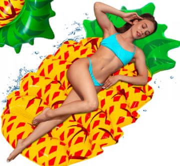P1D madrac za plažu s ananasom xxxl na napuhavanje ZA plivanje