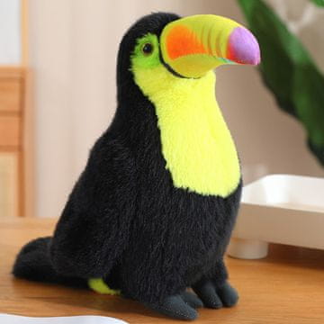 Plišana igračka tukan ptica plišana maskota žuta 35 cm