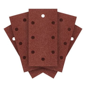 Brusni papir s čičkom 93 x 185 mm, P60, 5 kom., s 8 rupa