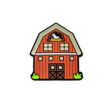 Gumova oznaka za crocs, privjesak, emblem, našivka, farma štala 399-19 OS