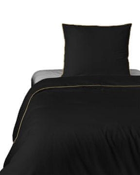 Detexpol Posteljina Pure od makosatina pamučna 140x200 crna Premium
