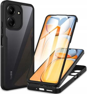 Etui pancerno exo 360° s ugrađenim staklom za xiaomi redmi note 14 5g