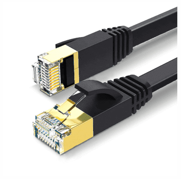 Mrežni kabel lan ethernet ravni sftp cat7 15m, crni