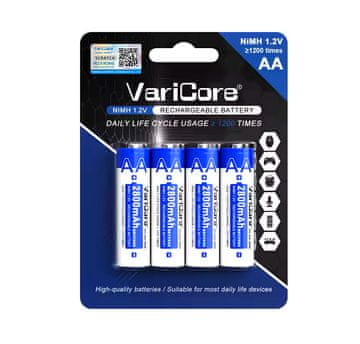 VariCore VC-AA 2800 AA-Ni-MH 1.2V 2800mAh akumulatorska baterija, 4-pak