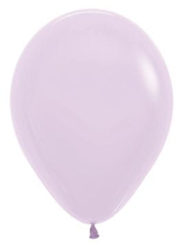em lateks baloni, pastelno mat lila, 30 cm, 50 kom.