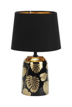 Noćna lampa s abažurom zlatno crna E14 Sonal 4549 Rabalux