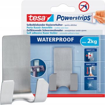 BEIERSDORF Tesa powerstrips waterpr. metalni držač za brijanje