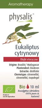 ETERIČNO ULJE LIMUNA I EUKALIPTUSA ORGANSKO 10 ml -