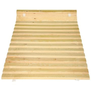Drveni okvir za krevet s letvicama na traci za madrac 80 x 200 cm