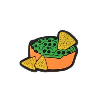 Gumena oznaka za Crocs, emblemat, našivka, hrana nachos, 57-86 OS