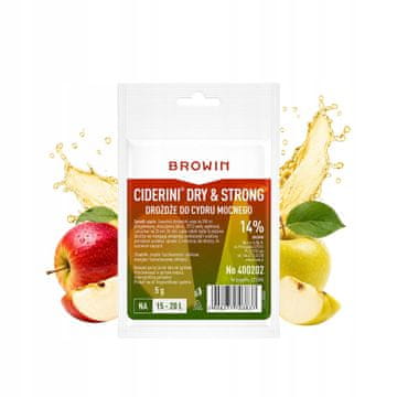 BE Vinski kvasac za jaki cider Ciderini Dry Strong 5 g 20 L
