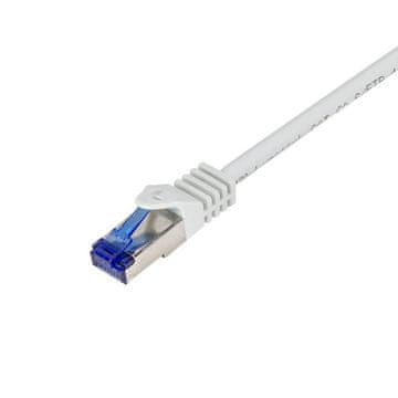 LogiLink Prespojni kabel C6A022S Cat.6A S/FTP Ultraflex 0,50 m sivi