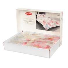 PREMIUM satenska posteljina 160x200 Cvijeće Ornamenti