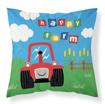 Detexpol Jastučnica za bebe 40x40 s traktorom farma pamuk