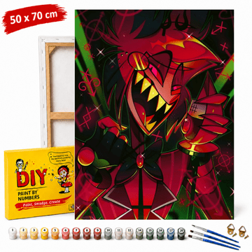 Slika za slikanje po brojevima s okvirom Hazbin Hotel Alastor 50x70 cm