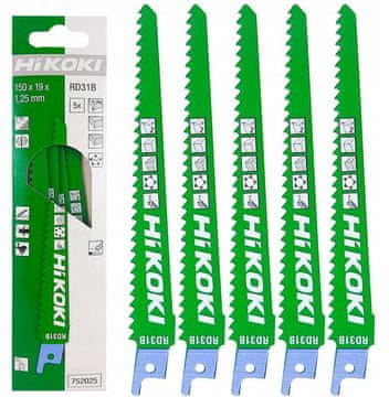 0.00023 HIKOKI LIST PILE ZA SABLJNE PILE RD31B S611DF 150mm 5 kom.