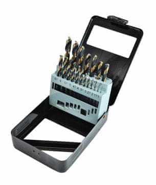 AWTOOLS METAL HSS BUŠILA M2 SET 19 KOM PREMIUM