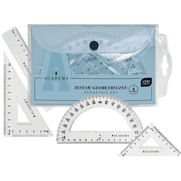 Interdruk Akademija Geometrijski prozirni set od 4 elementa