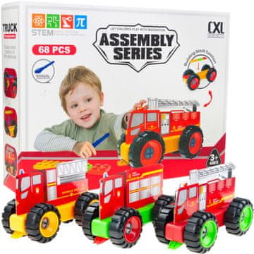 TG72952 set građevinskih vatrogasnih vozila od 3 vozila 68 EL.